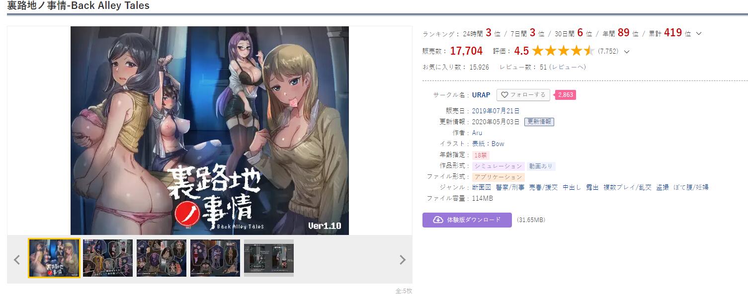 【补档】【SLG/像素风/全动态】小巷子里的秘密事情~裏路地ノ事情V1.13版【更新/PC+安卓/2.1G】 SLG 第1张