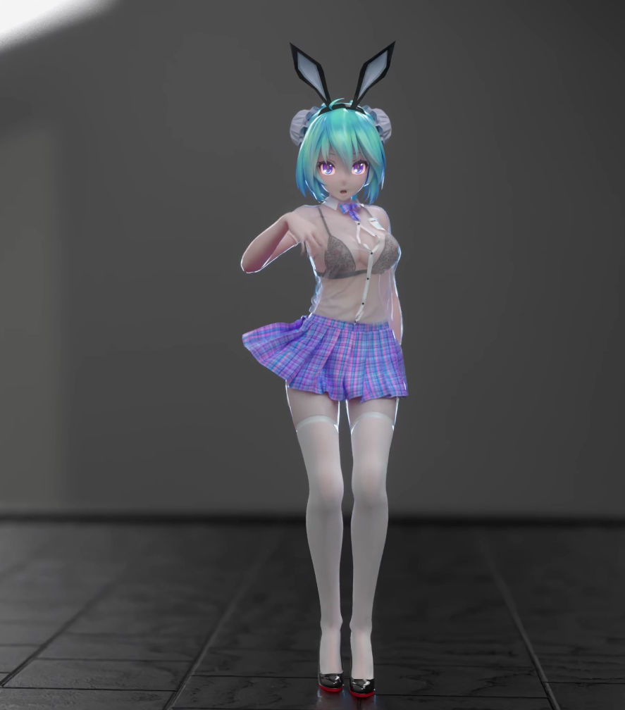 [MMD]注意！内含原神 崩坏3 碧蓝航线 明日方舟 A-SOUL 初音未来 玛丽萝丝 MMD 第1张