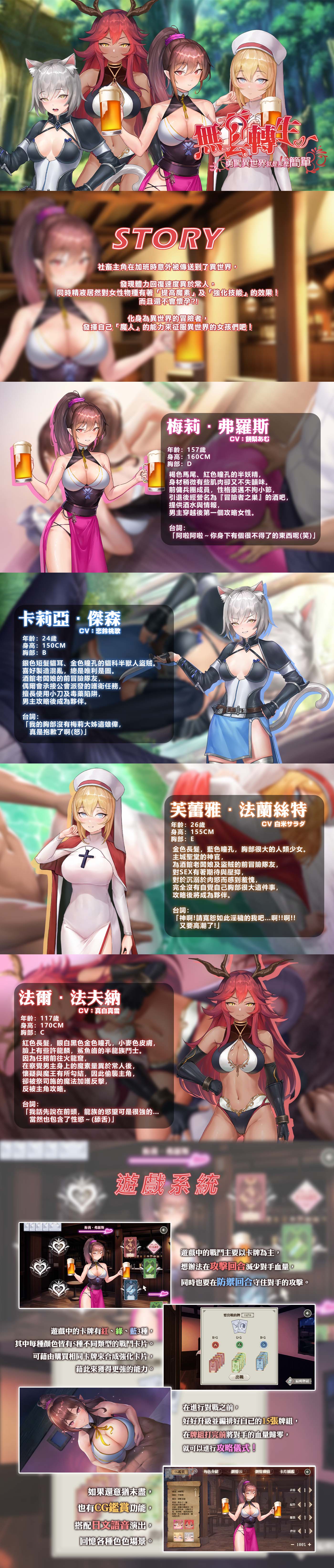 【SLG/官中/全动态/无修正/全CV】无套转生：勇闯异世界就是那么简单【RJ01119027】 游戏 第2张