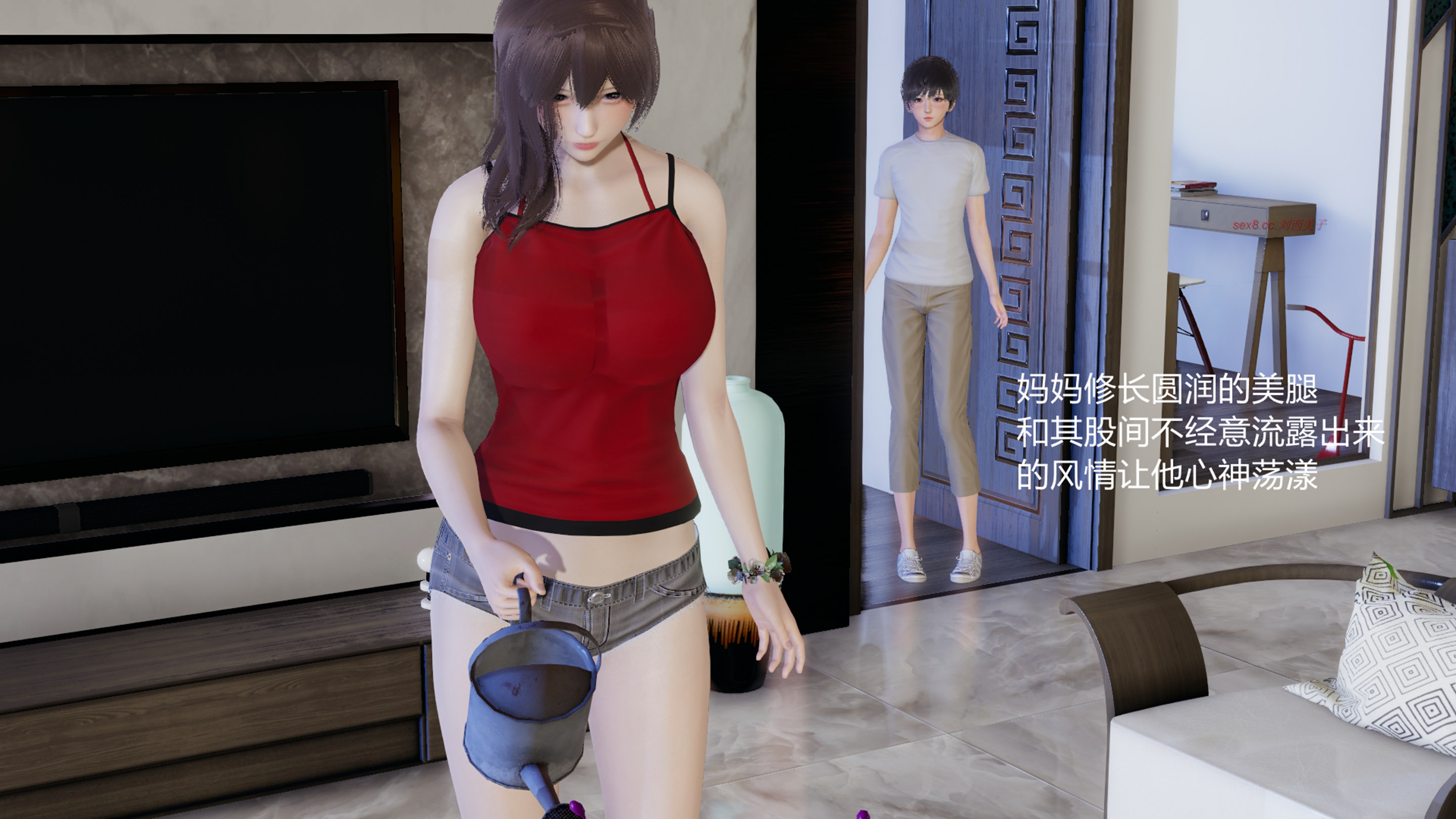 [3D漫画] 【3D全彩/无修】一觉醒来穿越淫乱异世界-爸爸抱着妈妈在客厅肏屄被我发现【339M】 漫画 第2张